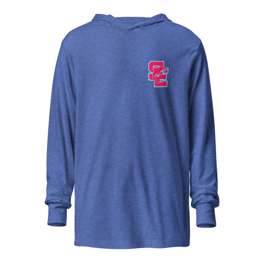 Performance | Hooded Long Sleeve T Shirt | SE Triumphant Dolphins | SE Alt Logo