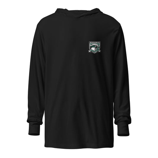 Performance | Hooded Long Sleeve T Shirt | Seahawks Youth Football | Shield Logo
