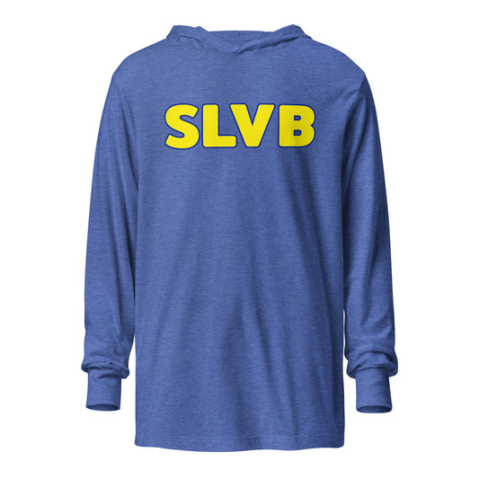 Performance | Hooded Long Sleeve T Shirt | SLVB | Wordmark Logo