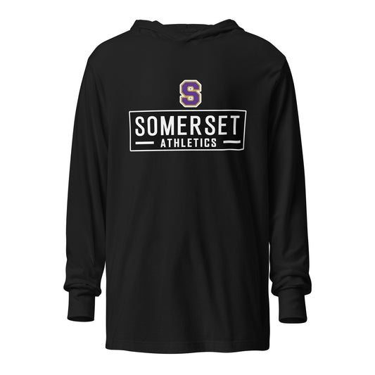 Performance | Hooded Long Sleeve T Shirt | Somerset Athletics | Somerset Logo