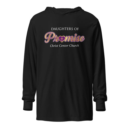 Performance | Hooded Long Sleeve T Shirt | Sons and Daughters of Promise, Inc. | Mark Logo
