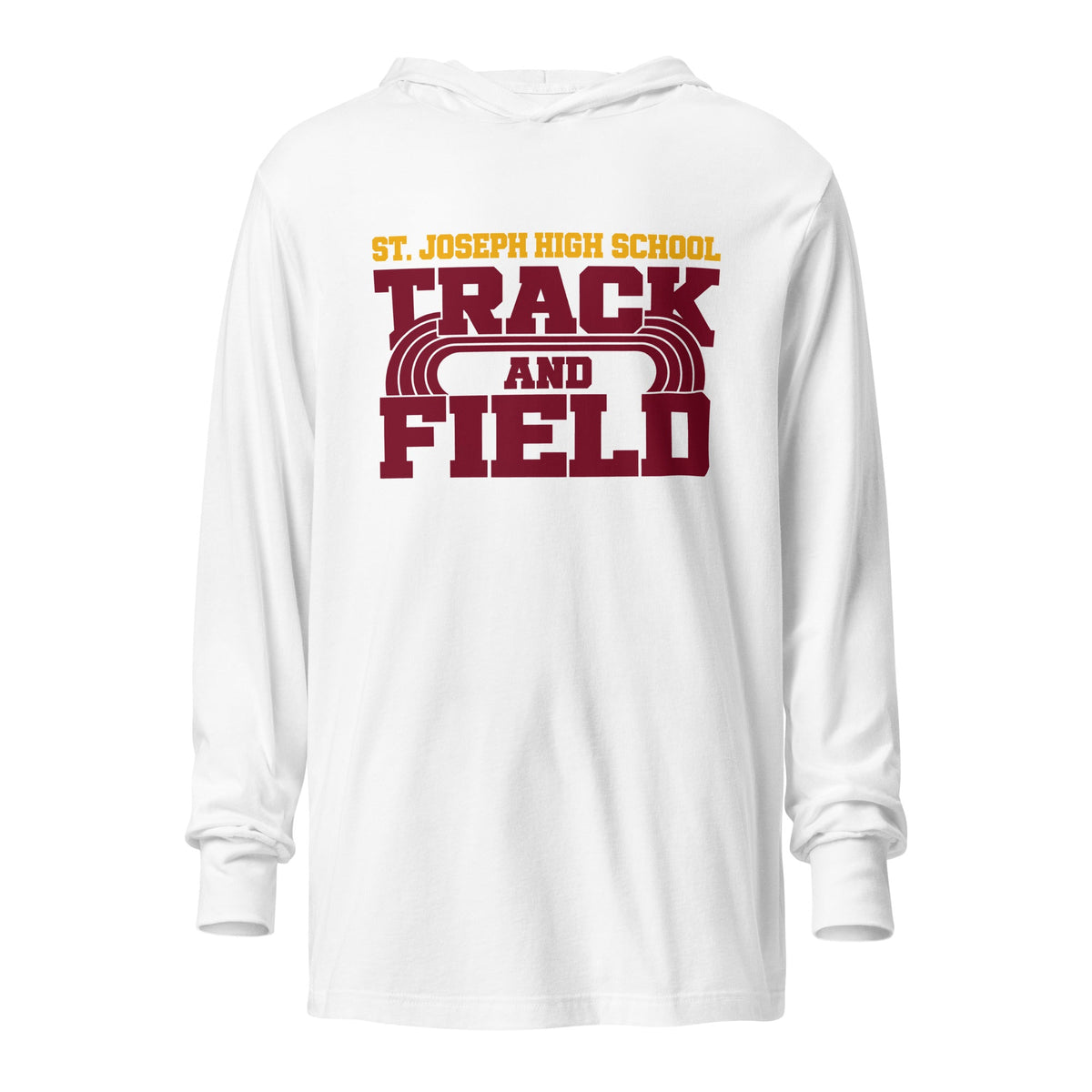 Performance | Hooded Long Sleeve T Shirt | St. Joseph High School - Track & Field