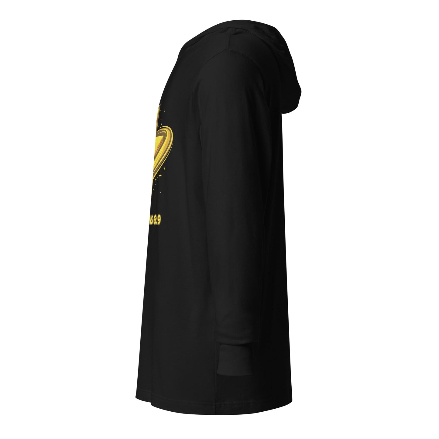 Performance | Hooded Long Sleeve T Shirt | Stingers Softball | Galatians 6:9 Logo