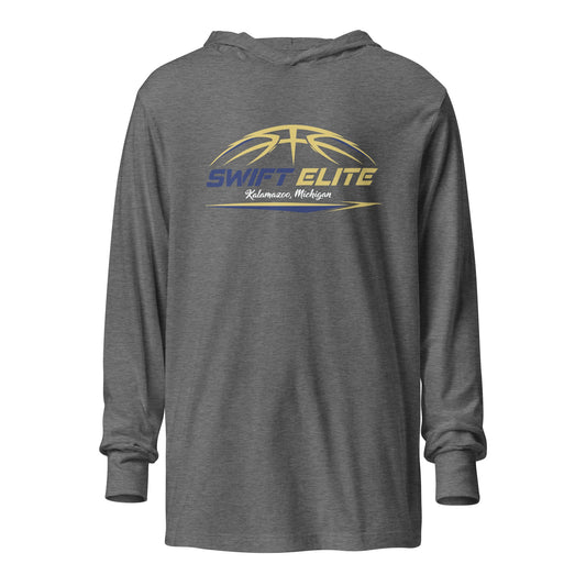 Performance | Hooded Long Sleeve T Shirt | S.W.I.F.T. ELITE | Main Logo