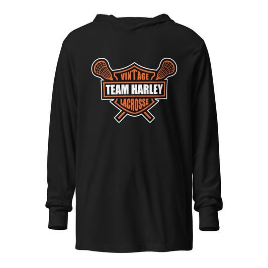 Performance | Hooded Long Sleeve T Shirt | Team Harley | Shield Logo