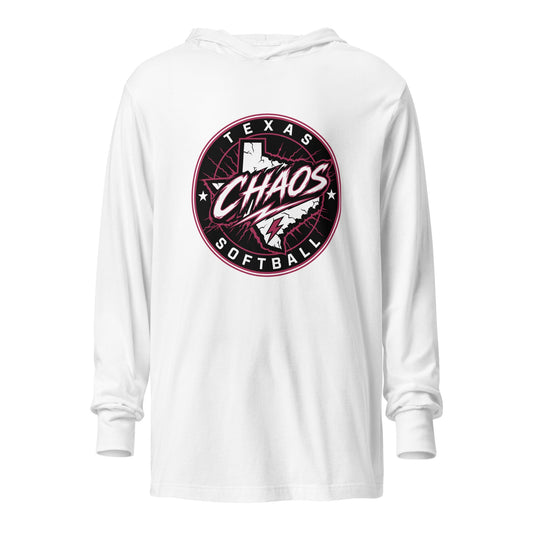 Performance | Hooded Long Sleeve T Shirt | Texas Chaos | Badge Logo