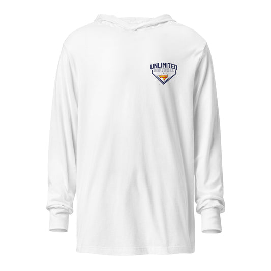 Performance | Hooded Long Sleeve T Shirt | Texas Unlimited | Home Plate Logo