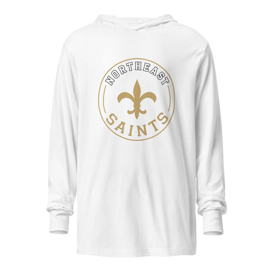 Performance | Hooded Long Sleeve T Shirt | The St Stephen Saints | Vanguard Emblem Logo