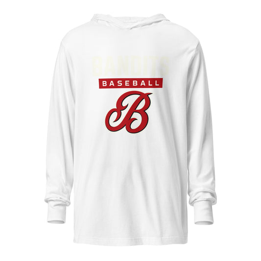 Performance | Hooded Long Sleeve T Shirt | Tri - City Baseball | Varsity Script Logo