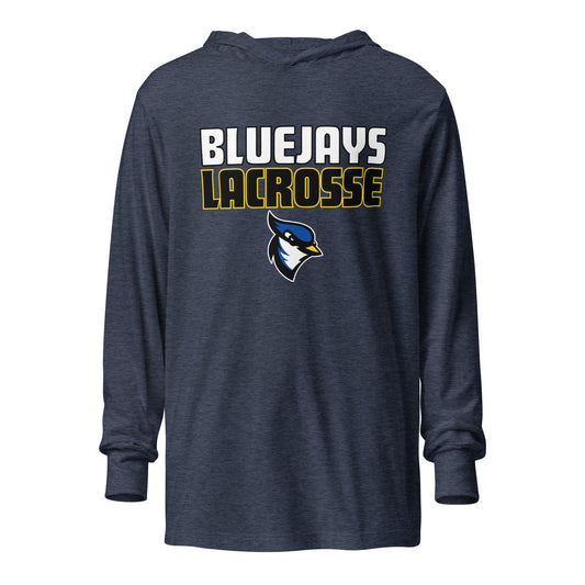 Performance | Hooded Long Sleeve T Shirt | USJ women’s lacrosse | Vanguard Logo