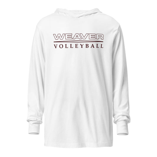 Performance | Hooded Long Sleeve T Shirt | Weaver High School | Classic Court Mark Logo