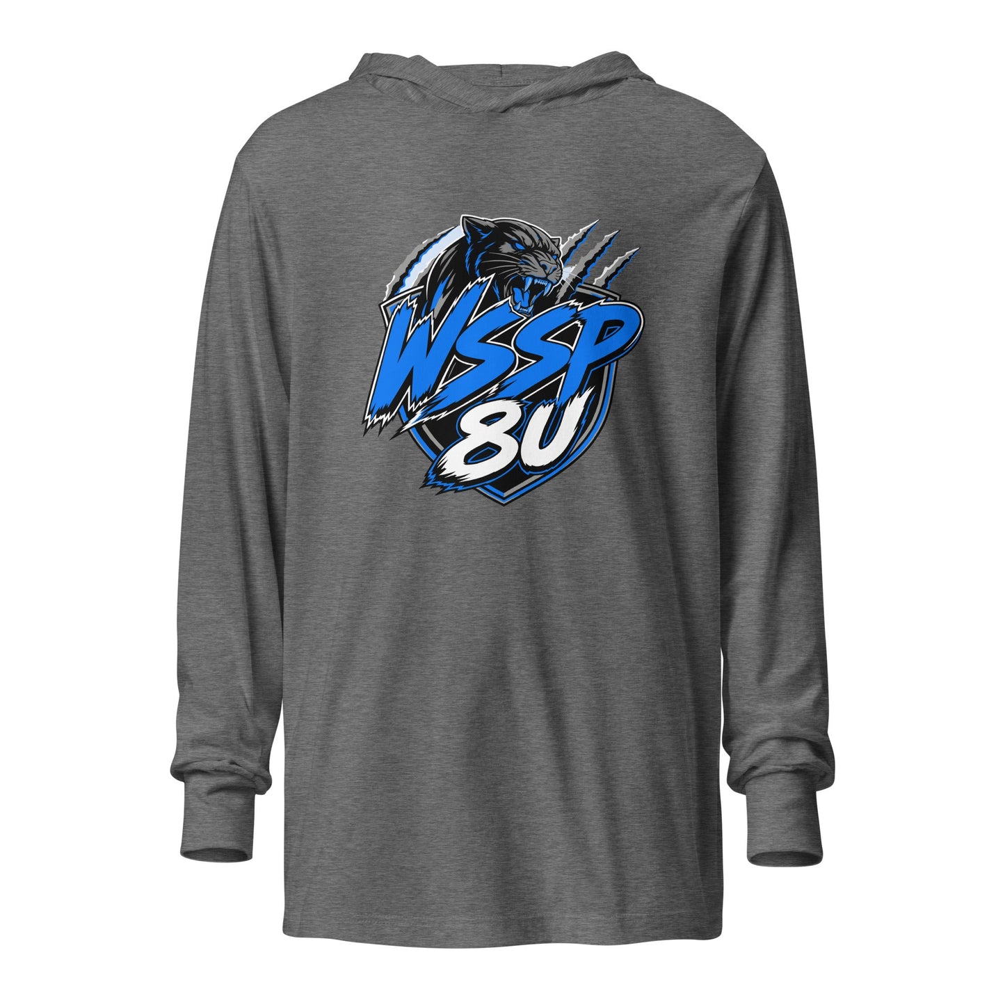 Performance | Hooded Long Sleeve T Shirt | WSSP | Panther Strike Logo