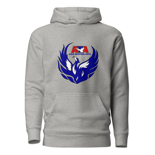 Performance | Hoodie | Azle Martial Arts | Blue Fire Crest Logo
