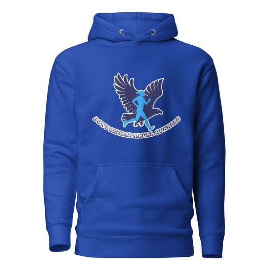 Performance | Hoodie | Bowdoinham Rebel Runners | Aerial Runner Emblem Logo