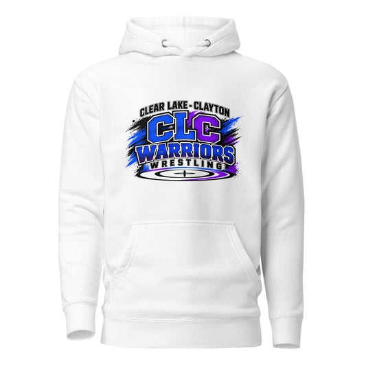 Performance | Hoodie | Clear Lake - Clayton Wrestling | Vanguard Logo