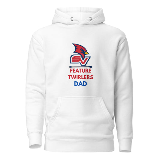 Performance | Hoodie | SVSU Feature twirlers | Dad Logo
