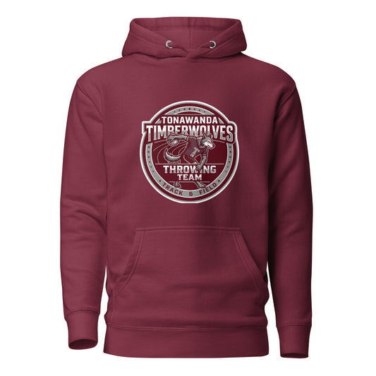 Performance | Hoodie | Tonawanda High School Track and Field | Throwing Team Logo