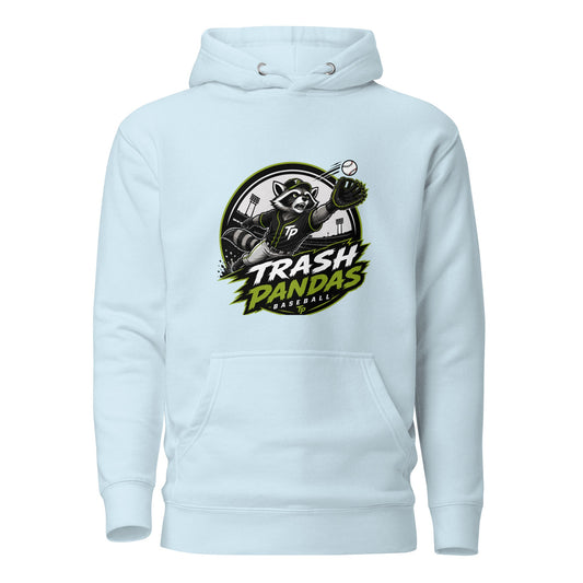 Performance | Hoodie | Trash Pandas Baseball Organization | Emblem Logo