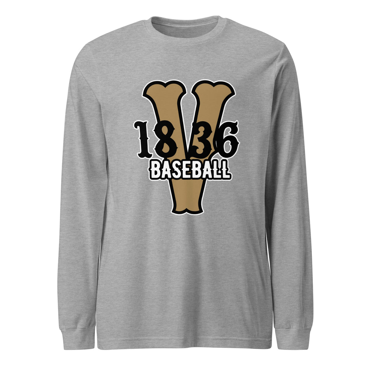 Performance | Long Sleeve Tee | 1836 Volunteers Baseball | Crest Logo