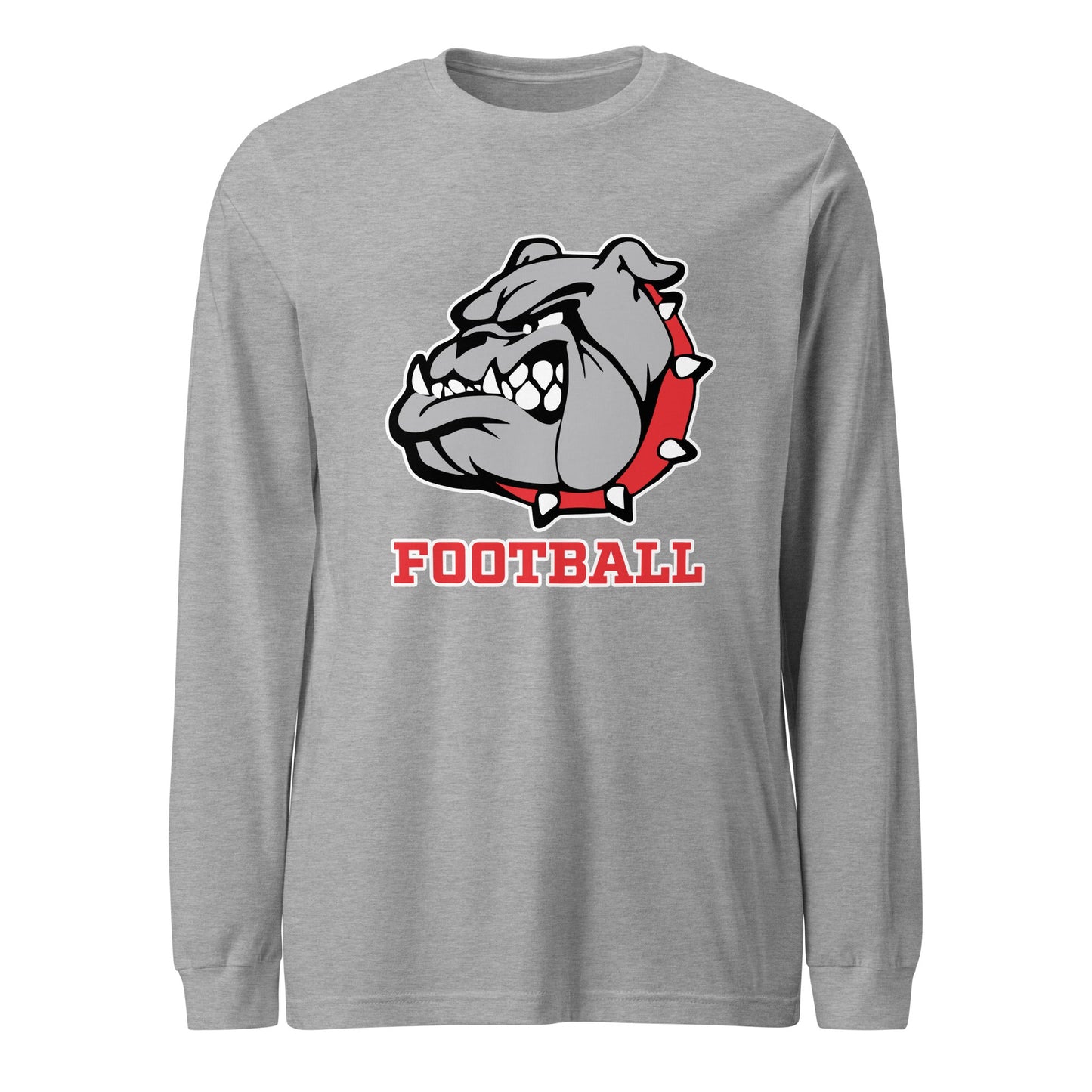 Performance | Long Sleeve Tee | 6th Grade Bulldogs Team | Football Logo