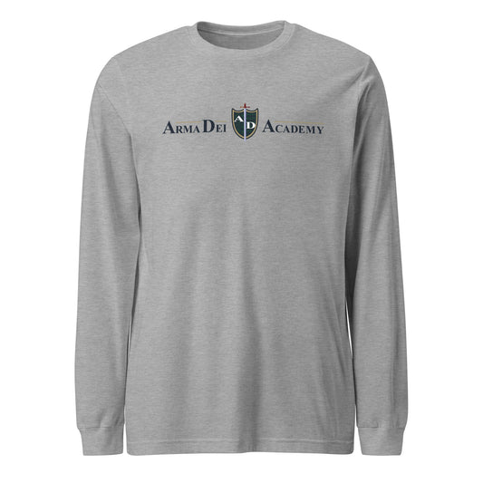 Performance | Long Sleeve Tee | Arma Dei Academy | Text Shield Logo