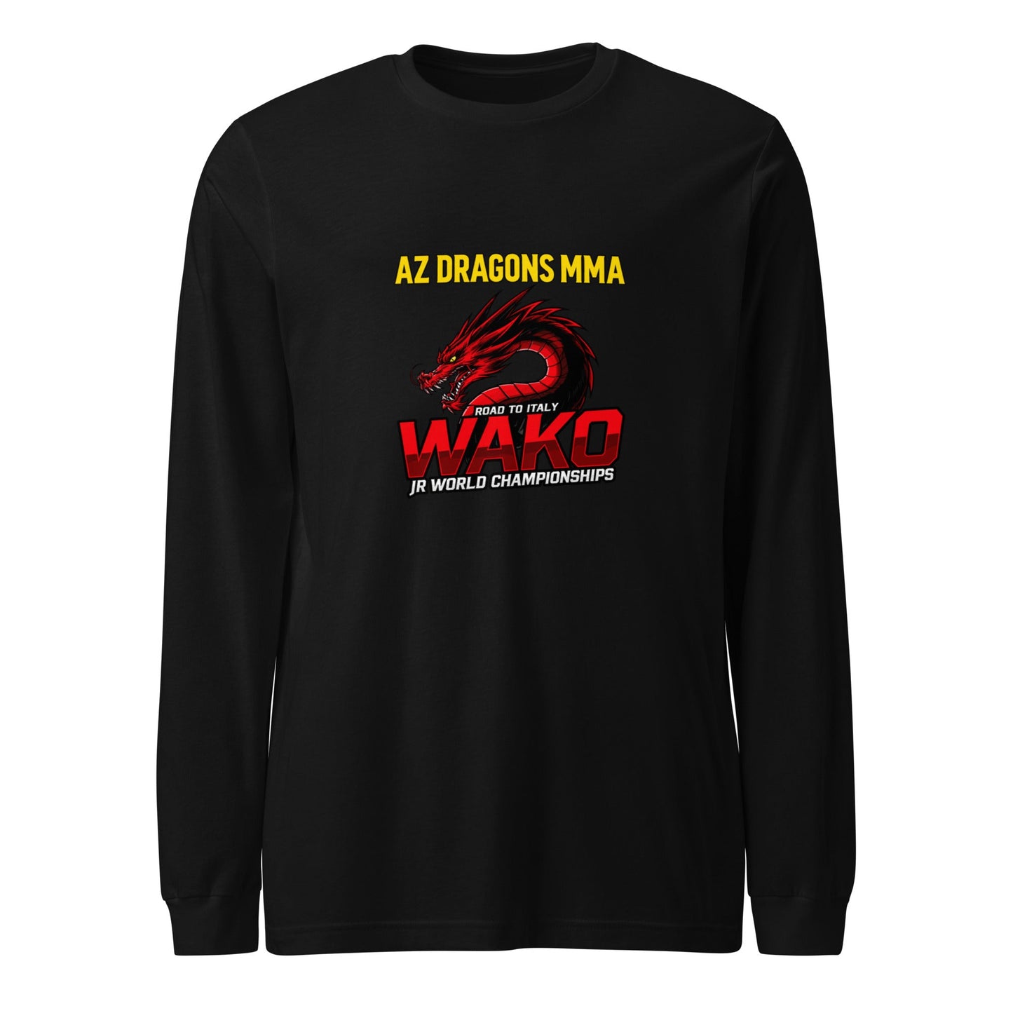 Performance | Long Sleeve Tee | AZ DRAGONS MMA | Vanguard Logo