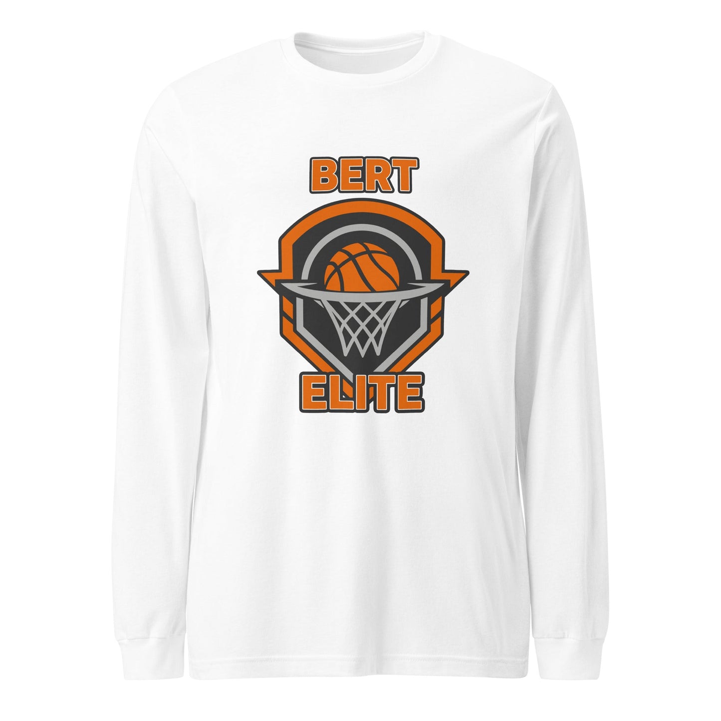 Performance | Long Sleeve Tee | Bert Elite AAU | Hoop Badge Logo