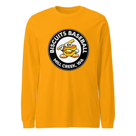 Performance | Long Sleeve Tee | Biscuits Baseball MCLL | Mascot Logo