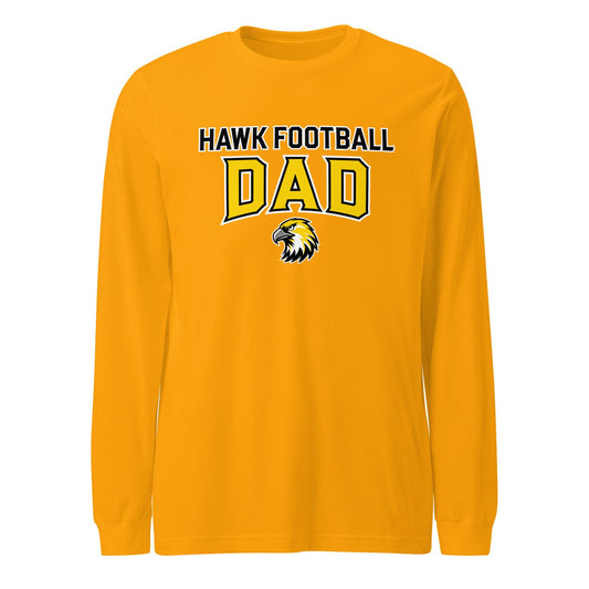 Performance | Long Sleeve Tee | Cardinal Ohara Hawks | Football Dad Logo