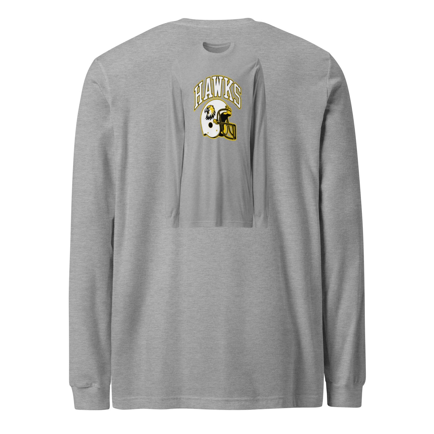 Performance | Long Sleeve Tee | Cardinal Ohara Hawks | Football Helmet Logo