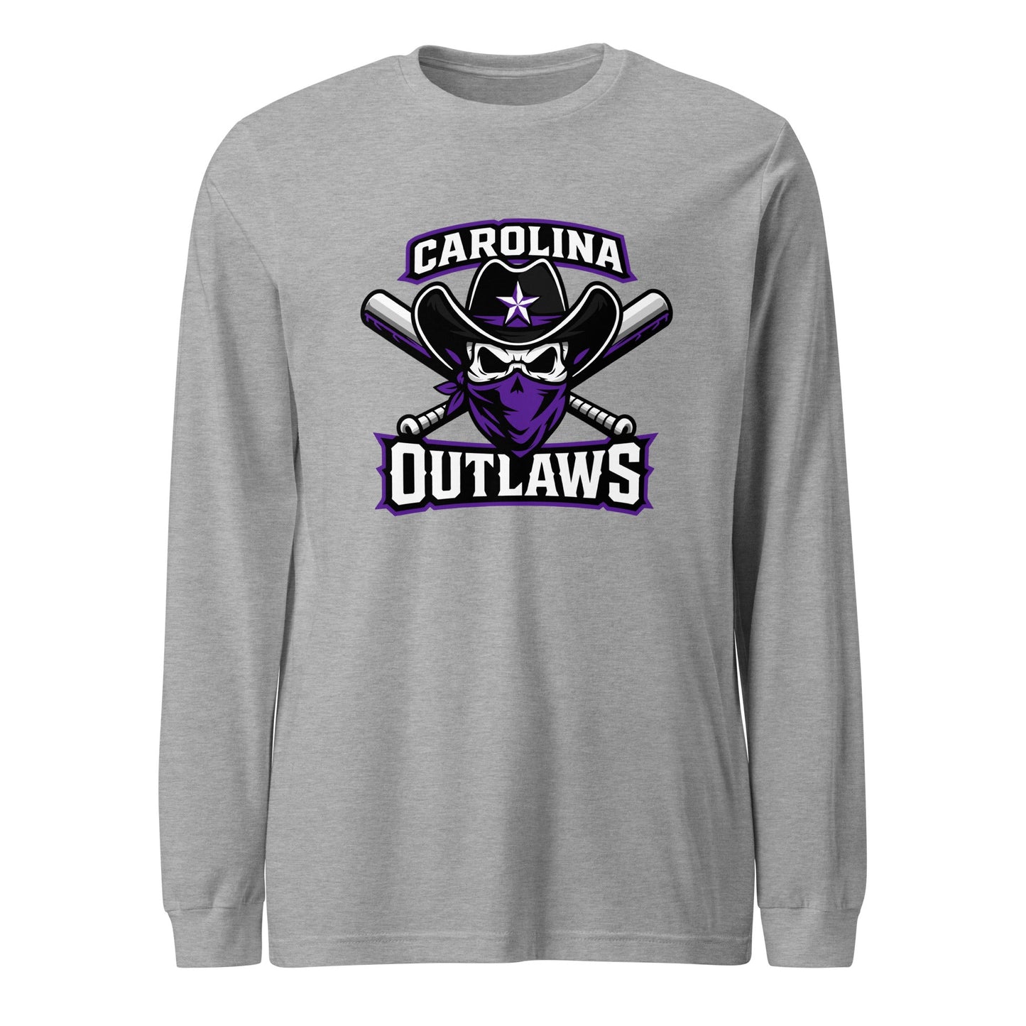 Performance | Long Sleeve Tee | Carolina Outlaws Baseball | Crest Logo