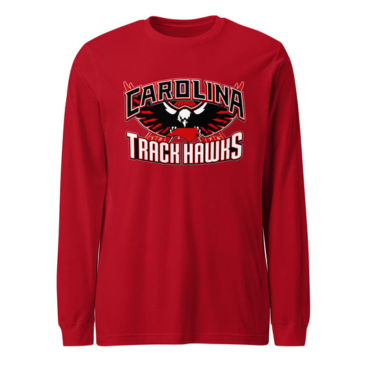 Performance | Long Sleeve Tee | Carolina track Hawks | Emblem Logo