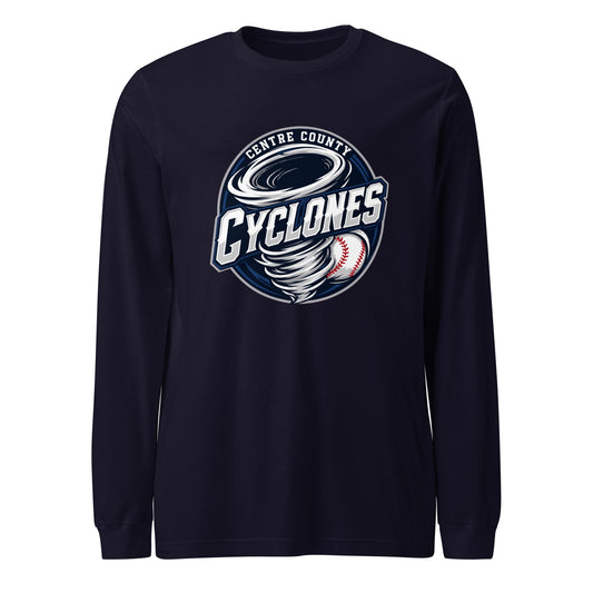 Performance | Long Sleeve Tee | Centre County Cyclones | Badge Logo