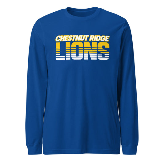 Performance | Long Sleeve Tee | Chestnut Ridge Lions Football | Script Logo