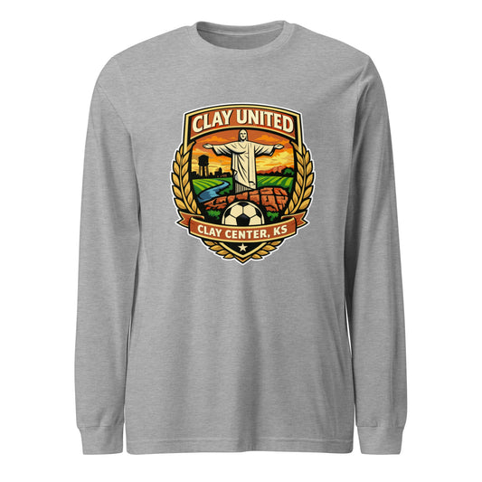 Performance | Long Sleeve Tee | Clay United | Crest Logo