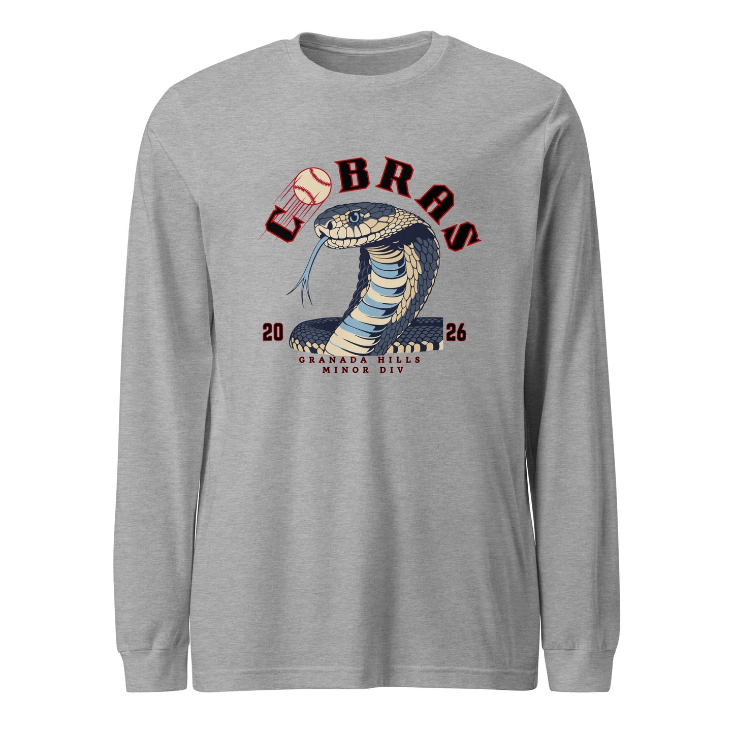 Performance | Long Sleeve Tee | Cobras '26 | Minor Div Logo