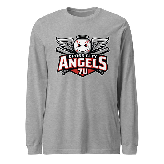 Performance | Long Sleeve Tee | Cross City Angels | Winged Guardian Logo