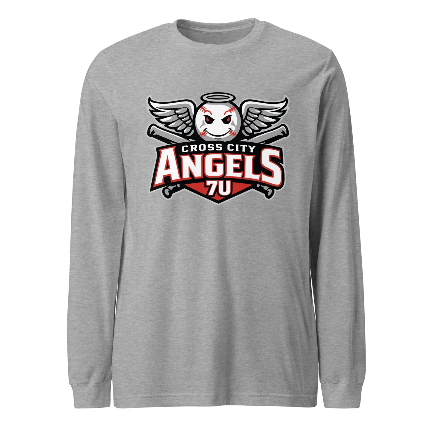 Performance | Long Sleeve Tee | Cross City Angels | Winged Guardian Logo