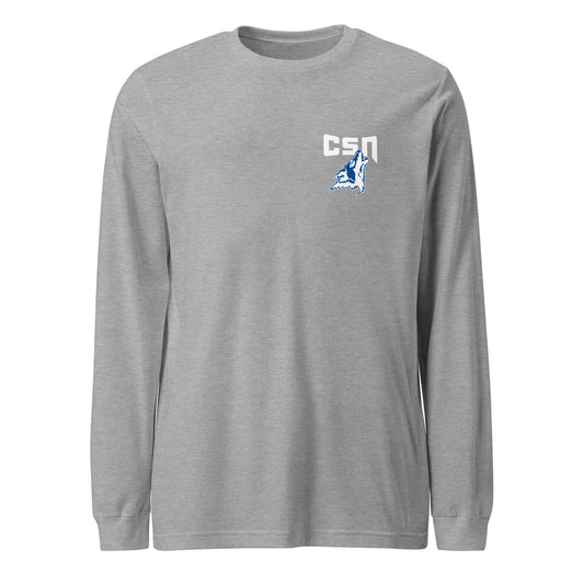 Performance | Long Sleeve Tee | CSN Volleyball | CSN White Alt Logo