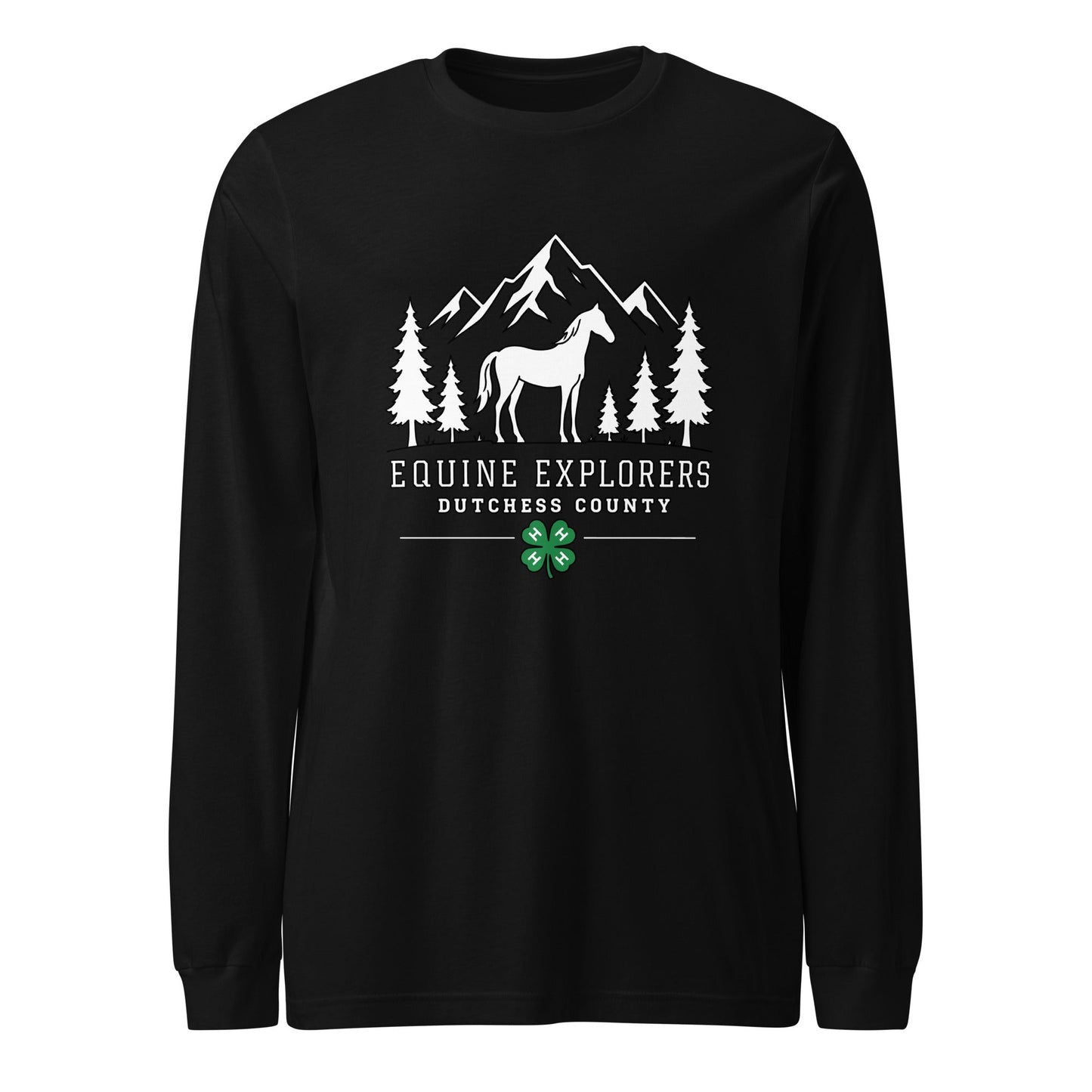 Performance | Long Sleeve Tee | Equine Explorers | Dutchess Crest Trailblazers Logo