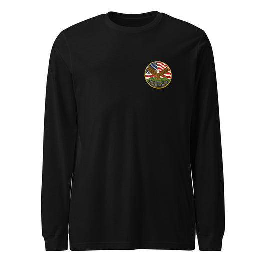 Performance | Long Sleeve Tee | Georgia State Society Children of the American Revolution | Badge Logo