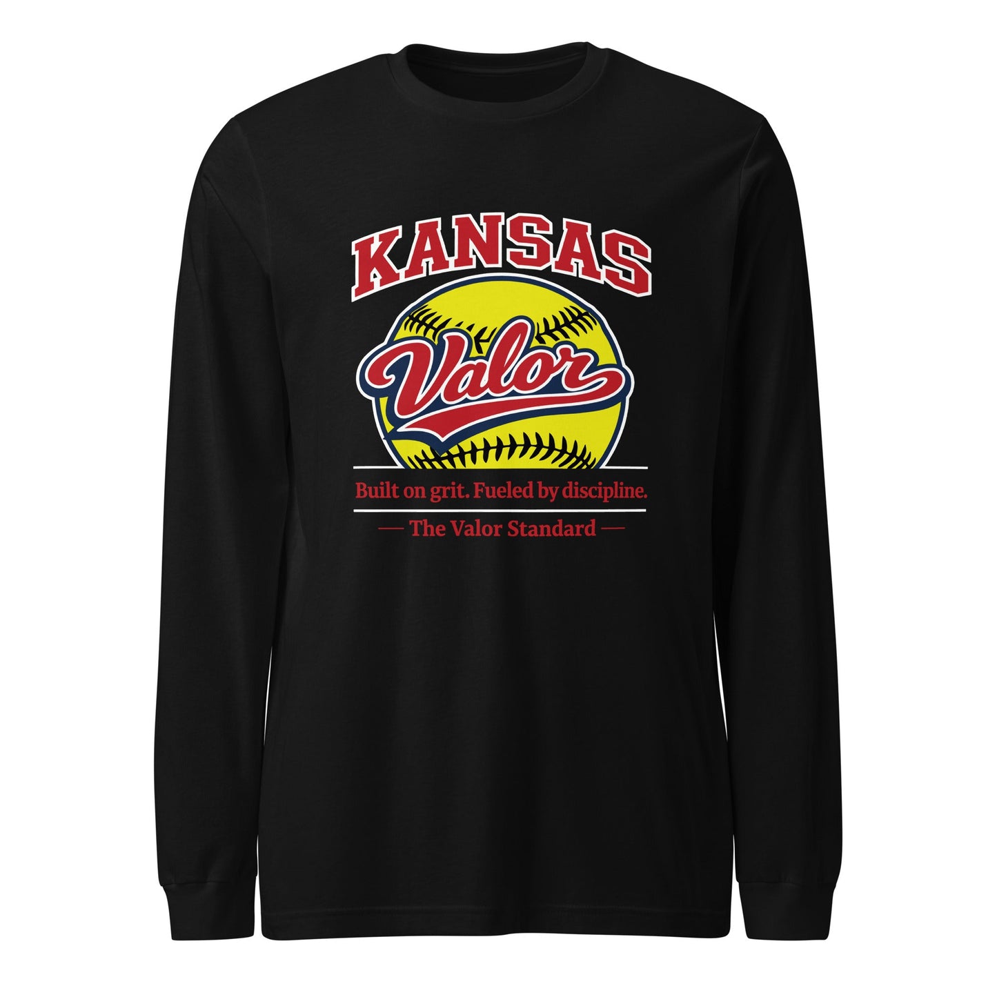 Performance | Long Sleeve Tee | Kansas Valor Fan Gear | The Standard Logo