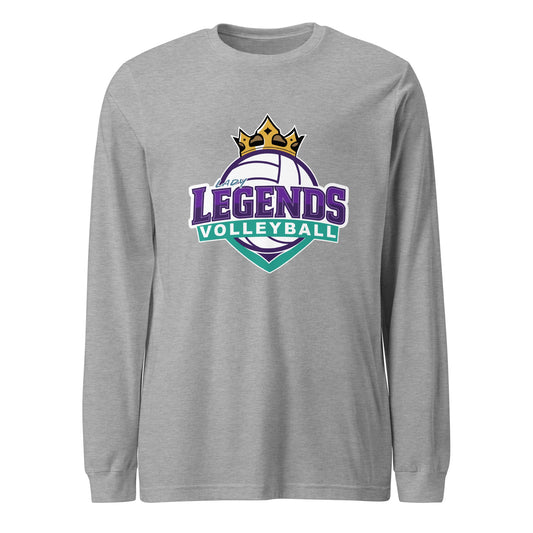 Performance | Long Sleeve Tee | Lady Legends Volleyball | Crown Logo