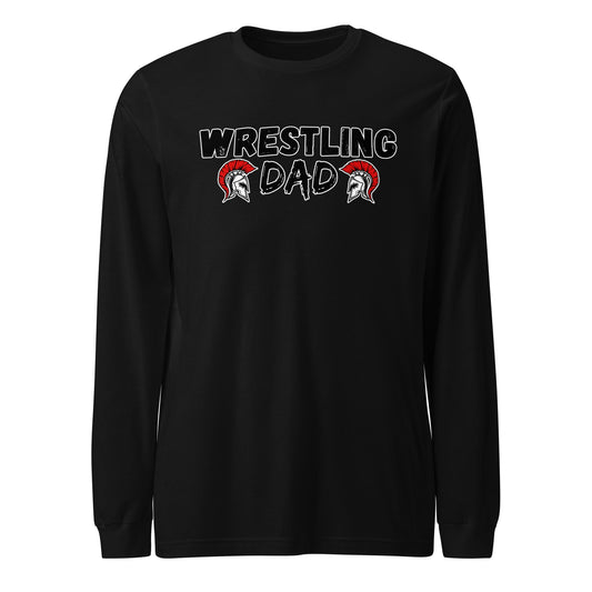 Performance | Long Sleeve Tee | Lafayette Warrior Youth Wrestling | Dad Emblem Logo