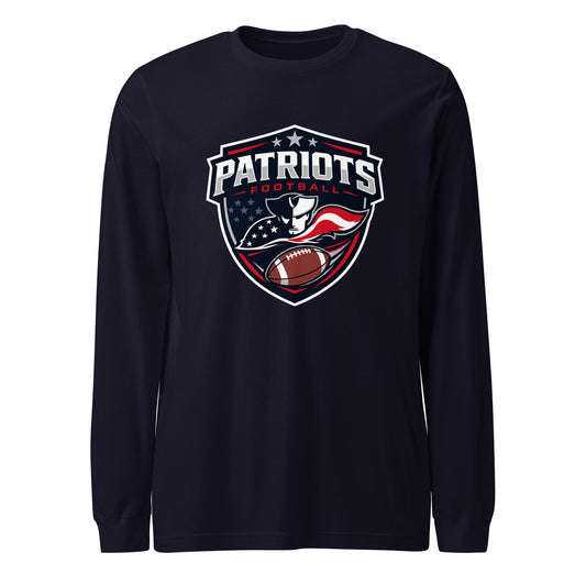 Performance | Long Sleeve Tee | LFMS Athletics | Patriots Football Logo