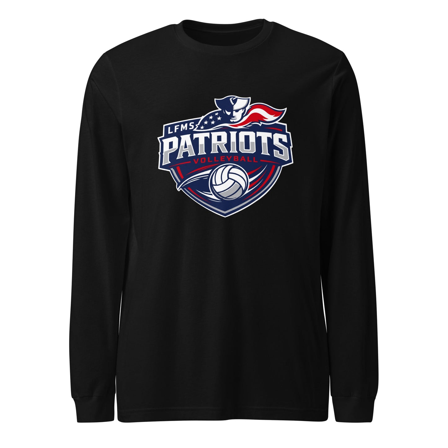 Performance | Long Sleeve Tee | LFMS Athletics | Patriots Volleyball Logo