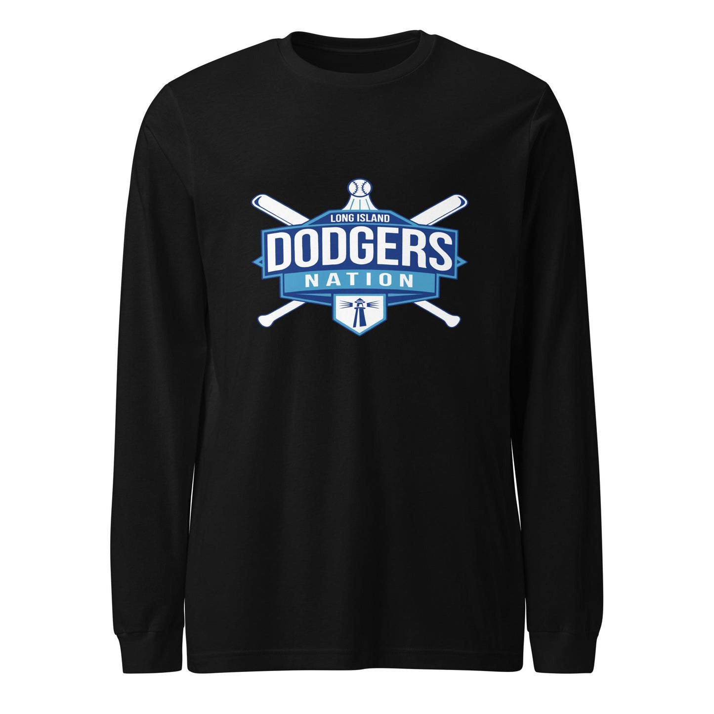 Performance | Long Sleeve Tee | LI Dodgers Nation | Varsity Crest Logo