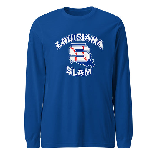 Performance | Long Sleeve Tee | Louisiana Slam Baseball | Emblem Logo