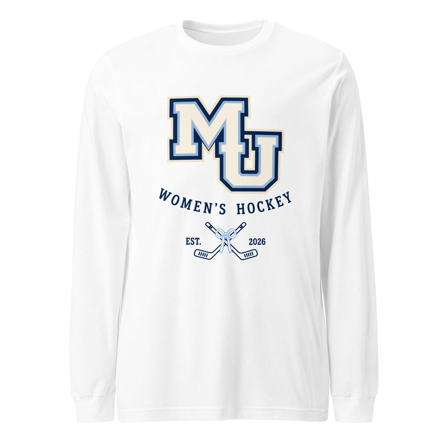 Performance | Long Sleeve Tee | Marquette University Women's Hockey | Crest Logo