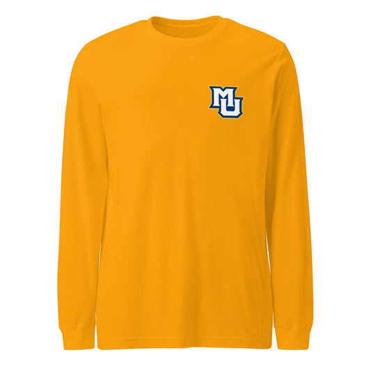 Performance | Long Sleeve Tee | Marquette University Women's Hockey | MU Mark Backprint Logo